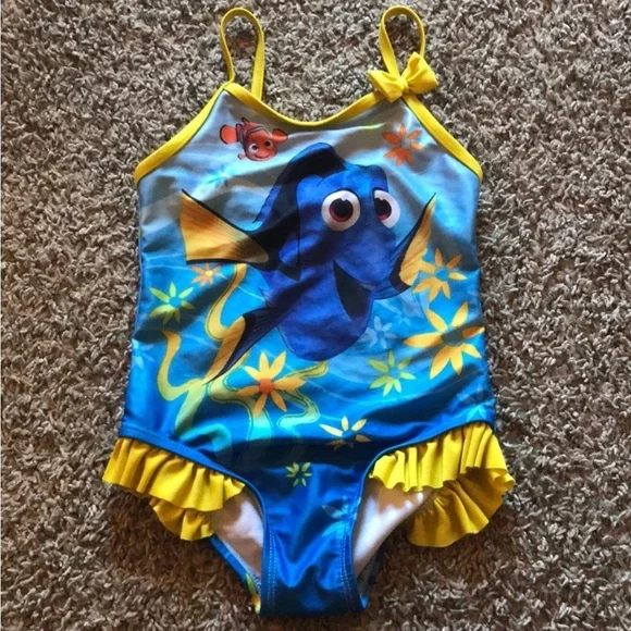 Disney Finding Dory Blue and Yellow One Piece Girls
Swimming Suit - Picture 1 of 5